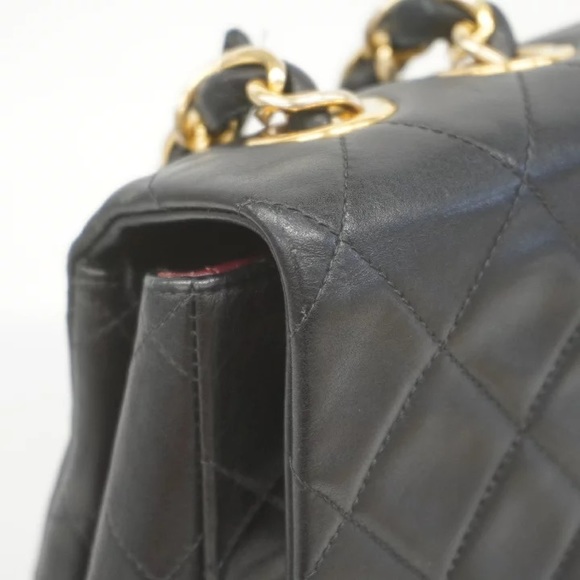 Authentic CHANEL JUMBO black lambskin quilted bag - Picture 7 of 16